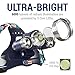 DanForce Headlamp. USB Rechargeable LED Head Lamp. Ultra Bright LUMINUS 1080 Lumen Head Flashlight + Red Light. HeadLamps for Adults, Camping, Outdoors & Hard Hat Work. Zoomable IPX54 Headlight