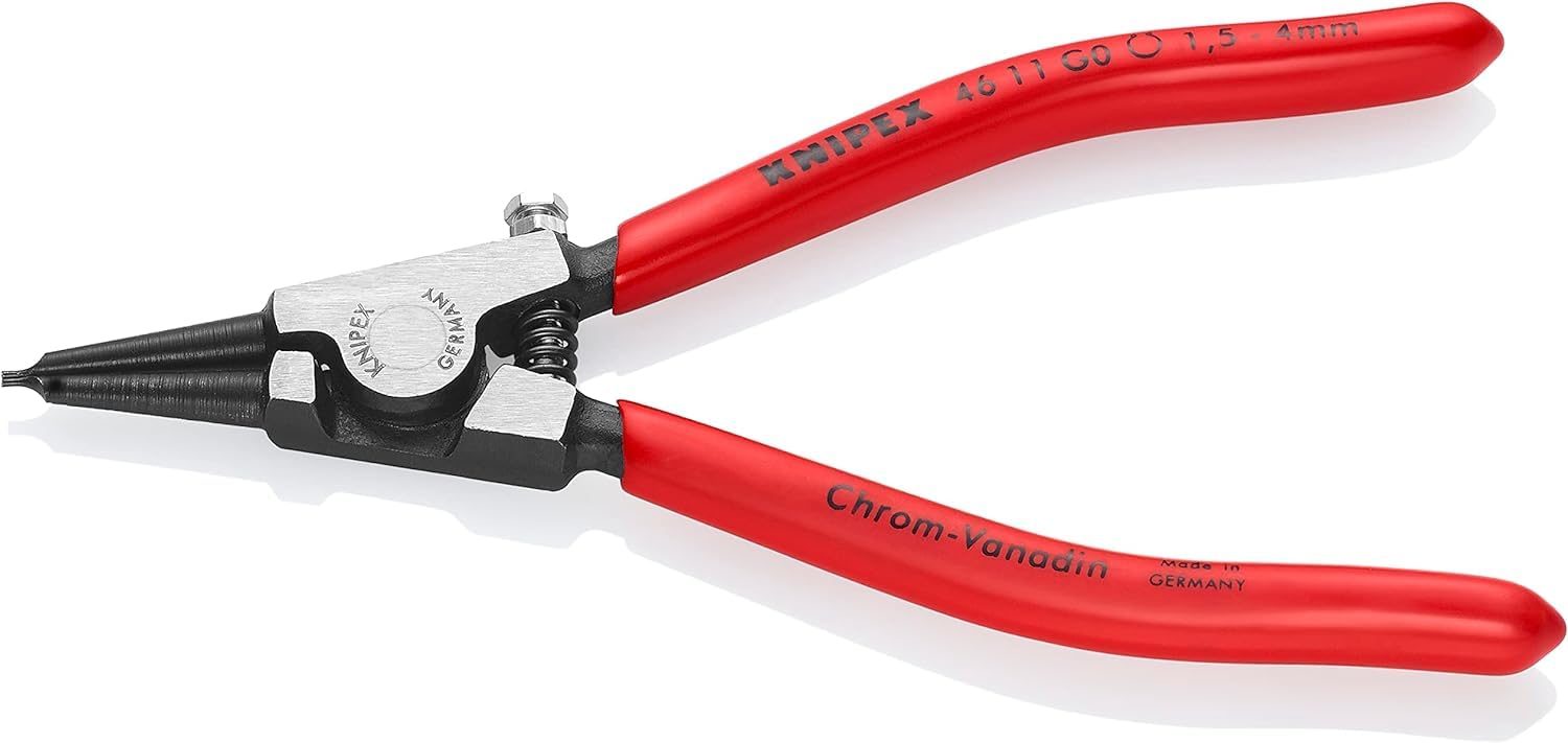 KNIPEX Circlip Pliers for Grip Rings on Shafts with Plastic Coating 140 mm, 46 11 G0