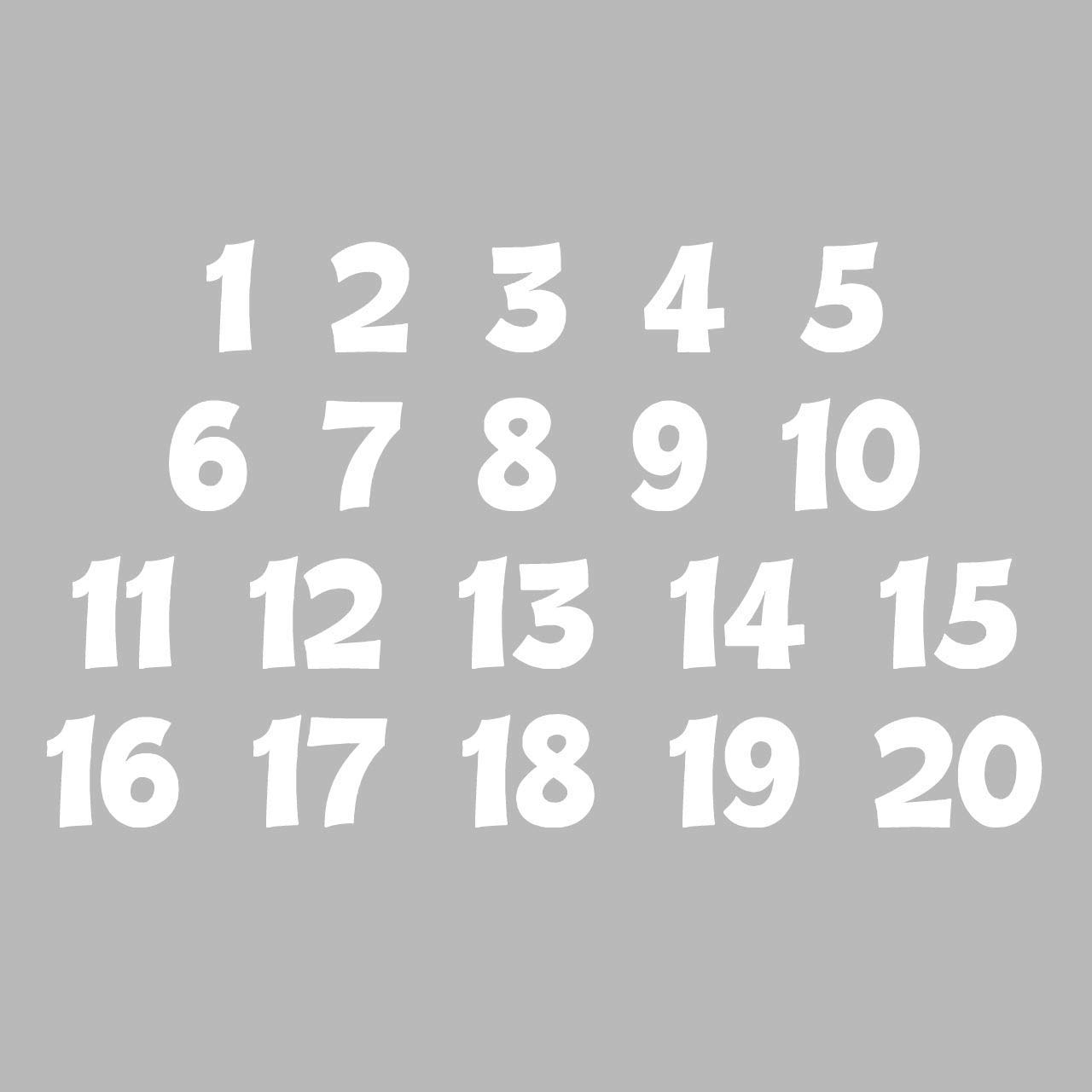 Numbers Wall Decals for Kids Classroom Educational PVC