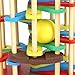 Garosa Pounding Toy Educational Knocking Ball Off Ladder Wooden Toys with Hammer Bright Color Early Education Toys for Toddlers Preschool Kids Children