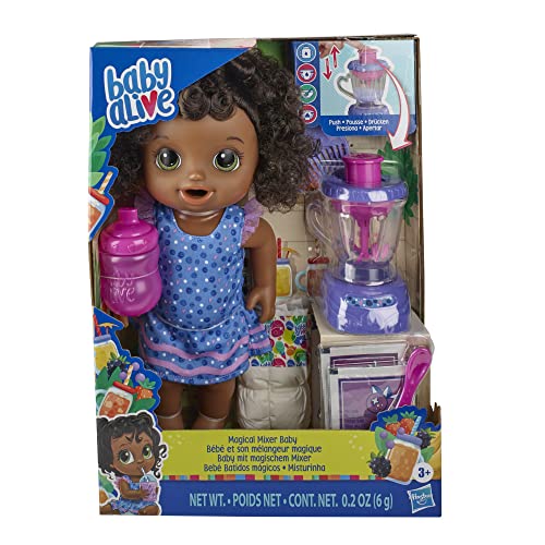 Baby Alive Magical Mixer Baby Doll Berry Shake with Blender Accessories