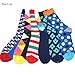 New Styles Men's colorful combed cotton socks wedding gift socks (6pairs/lot )