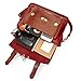 ECOSUSI Women PU Leather Satchel Purse Vintage Small College Crossbody Messenger Bag Work Cross-body Bag