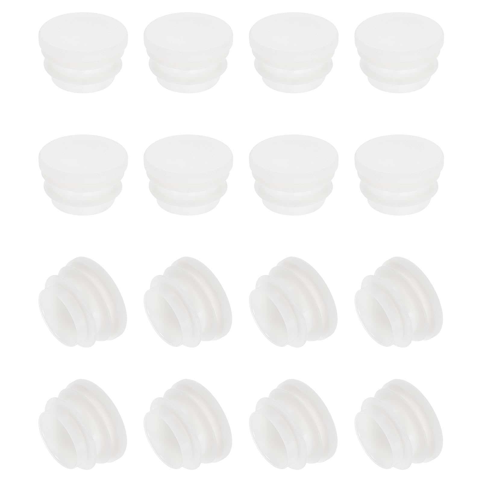 Photo 1 of PATIKIL Round Plastic Plug, 16 Pcs 1.17 Inch/30mm Tubing Insert End Caps Plastic Plug Cap for Round Tubes Chair Legs Furniture Metal Tubing Hardware Plugs Fences, White