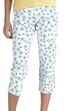 Blue Capaum Capri Pants - Beach Print Design