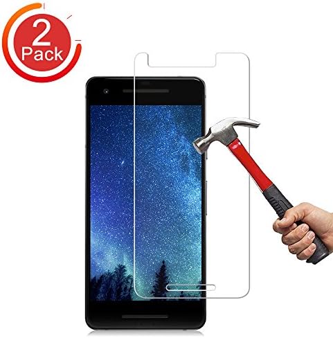 [2-Pack] Google Pixel 2 Screen Protector,Auideas [Tempered Glass] Screen Protector with [9H Hardness] [Crystal Clear][Full Screen Coverage][Easy Bubble-Free Installation]