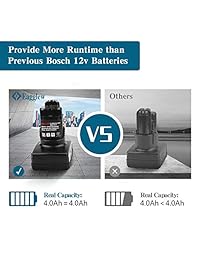 Sustituye a makita 1830 3 y bosch 12v 4.0ah batería & BL1850 ...