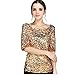 Glistening Sequin Cocktail Club Party Top Shimmer Glam Glitter Plus Size T-Shirt