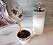 Zell French Press Coffee Maker with Stainless Steel Frame and Glass Milk Frother Set | Clear Strong Borosilicate Glass Tea & Coffee Brewer with Bonus Milk Frother | 34 Oz (1 Liter)