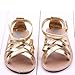 Voberry® Baby Infant Girls Summer Outdoor Prewalker Bronze Anti-Slip Sandals (6~12 Month, Gold)