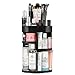 Makeup Organizer, 360° Rotating Make Up Organizers and Storage Display Case with 7 Layers Large Capacity, Adjustable Spin Holder Fits Jewelry, Makeup Brushes, Lipsticks and More (Black)