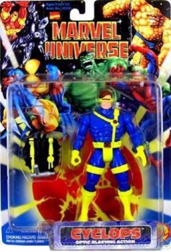 Marvel Universe Cyclops with Optic Blasting Action - Cyclops Action Figure/X-Men/Marvel Universe/1997 Toy Biz/Marvel Comics