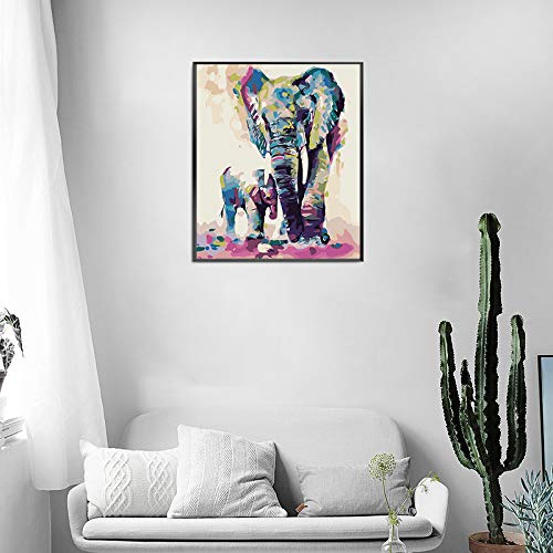 Arfbear Malen Nach Zahlen Erwachsene Kinder Anfänger Ohne Rahmen 40x50 cm DIY Ölgemälde auf Leinwand Handgemalt Tiere… – Bild 6
