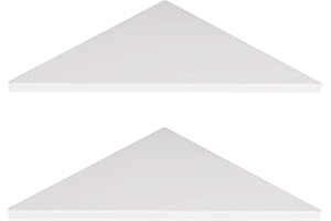 evron Corner Mounting Shelf,Easy to Install Wall Corner Shelf,Frosting Pattern Right-Angled,Set of 2