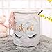 SuperiMan Gold Theme Cotton Storage Basket with Handles,Laundry Basket,Toys Organizer Basket (Eyelashes)