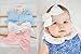 3 Baby Girl Hair Bows on Nylon Headbands | Fabric 