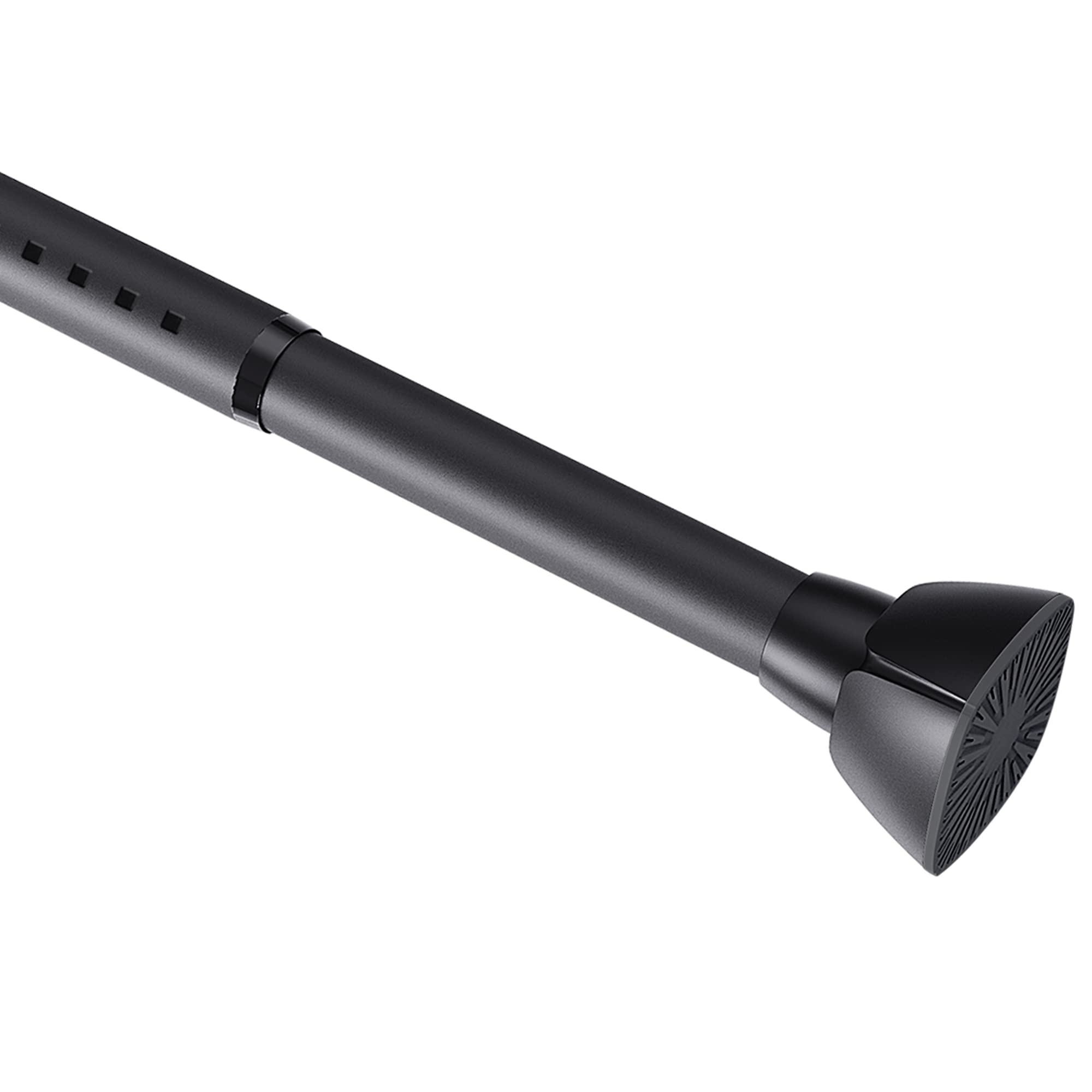 LOLYPOT Curtain Pole, No Drilling, Adjustable Shower Curtain Rail, Clamping Rod, Curtain Rod, Spring Tension Rod, Clothes Rail, 210-260 cm,