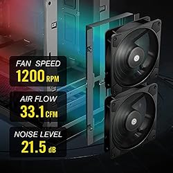 EZDIY-FAB Cube Fan Pro 120mm PC Case Fan,High