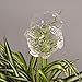Automatic Flower Slow Drip Watering Hand Blown Clear Glass Owl Shaped Plant Self Watering System Irrigation for Indoor Outdoor Planter Water Container Potted Plant Waterer Decoration (Owl)thumb 3