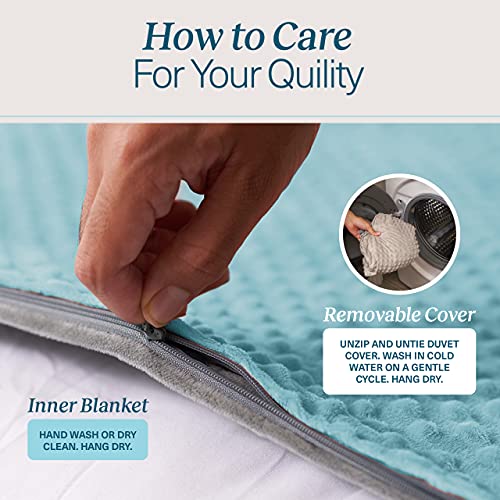 Quility Weighted Blanket for Adults 15 LB Twin Size Heavy Blanket for