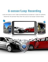Full HD 2 K 1296P Dash Cam 4.0 inch de visualización de coche DVR 170 grados de ancho ángulo de la lente Dash cámara grabadora apoyo adas, visión nocturna, WDR, grabación en bucle (plata)
