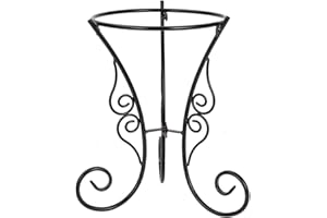 Stargarden Gazing Ball Stand, Metal Gazing Globe Stand for 10-12 Inch Gazing Globe, Indoor/Outdoor Gazing Ball Holder