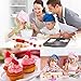SANBANFU Kids Cooking Baking Set Baking Supplies Cupcake Decorating kit-40 pcs Include Silicone Chocolate Molds,Cupcake Cups,Cake Decorating kit,Cookie Cutters,Measuring Spoons,Rolling Pin