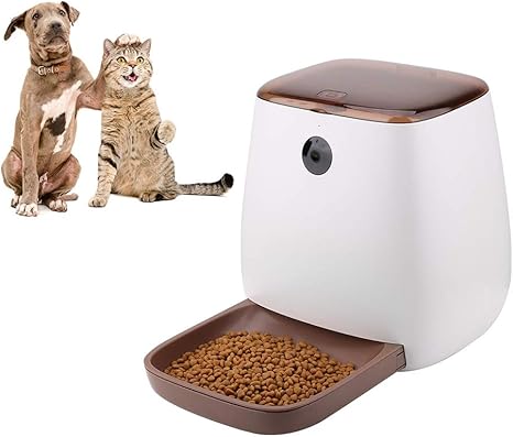 Pssopp Distributeur De Croquettes 3l Distributeur Automatique De Nourriture Chargeur D Alimentare Gamelle Avec Camera Et Enregistreur Pour Alimentation De Chats Chiens Lapin Amazon Fr Animalerie