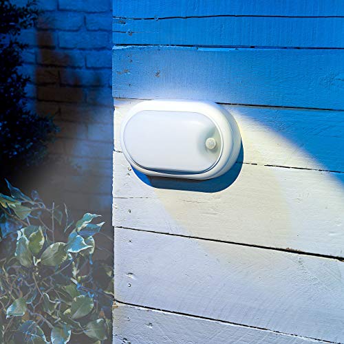 Luminea LED Kellerleuchte: LED-Feuchtraumleuchte, Bewegungssensor, 1.050 lm, 15 W, IP44, IK08 (Kellerleuchte mit… – Bild 7