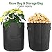 Lovinouse Large 5-Pack 7 Gallon Grow Bags, with 5 Pcs Plant Labels 5pcs Plant Labels, Potato Planter Bags with Access Flap, Handles, Aeration Fabric (5 Pack 7 Gallon+5 Planter Label)thumb 2
