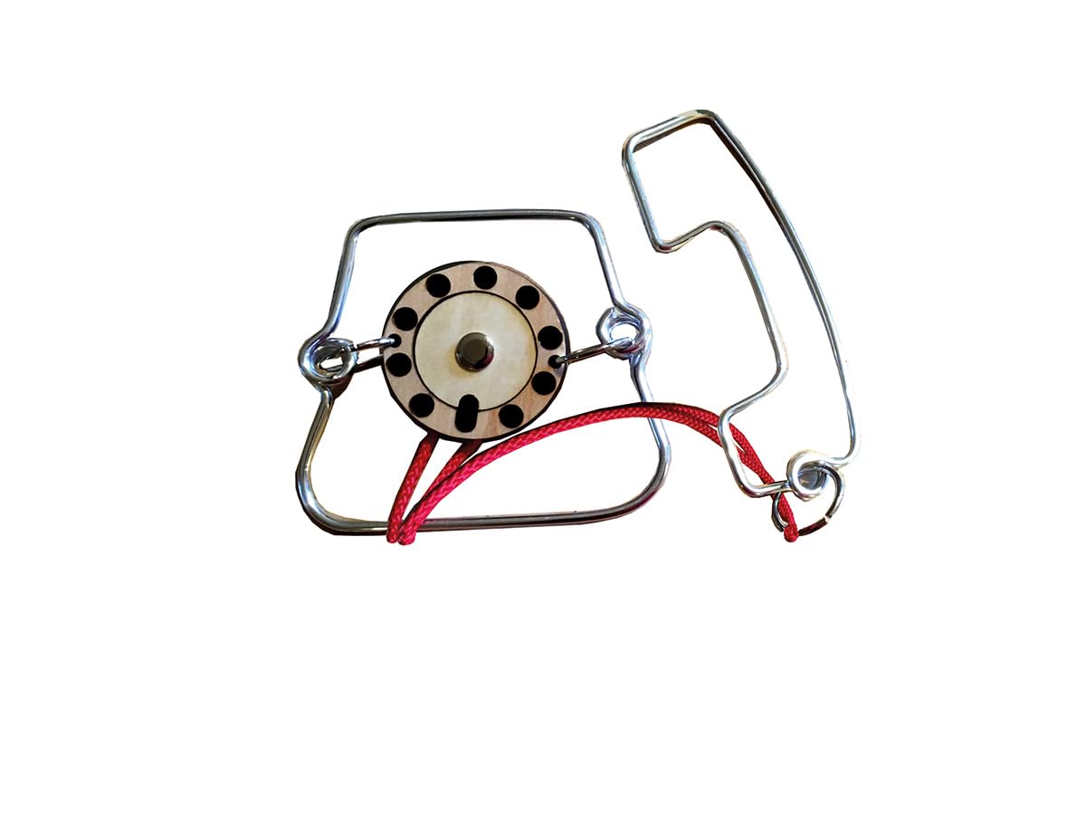 Constantin Metal Telephone Wire Puzzle Brain Teaser Educational Puzzle for Adults Kids Boys Girls Teenagers Disentanglement Puzzle