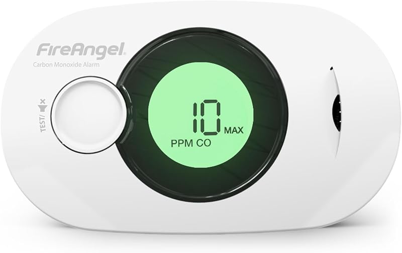 FireAngel FA3322 Digital Carbon Monoxide Detector 10 Year Battery