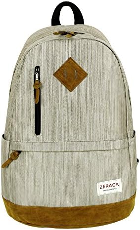 Zeraca Fashion Canvas School Laptop Backpack College Bookbags