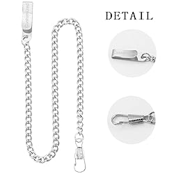 Tiong Customizable Clip Pocket Watch Rough Chain