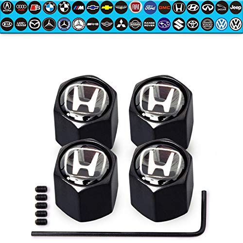 Custom Tire Valve Stem Caps (35 Vehicle Models) Anti-Theft Hexagon Design | Car, Truck, SUV | Leakproof, Airtight, Dustproof Seal | All-Weather, Lock Tight Fit (for Honda Vehicles) - Thumbnail 5