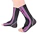 Doc Miller Premium Ankle Brace Compression Support Sleeve Socks for Swollen Foot Plantar Fasciitis Achilles Tendonitis, Use as Injury Support Recovery Eases Pain Swelling 1 Pair