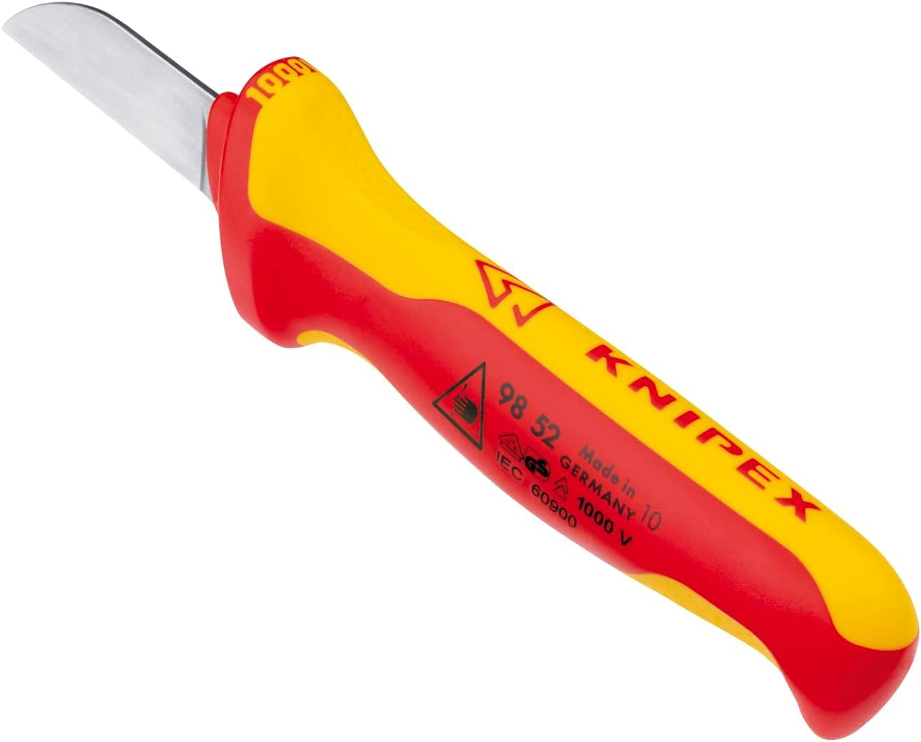 KNIPEX Kabelmesser isolierender Mehrkomponenten-Griff, VDE-geprüft 190 mm, 98 52 2