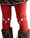 BogiWell Kid Girl Fall Winter Cute Warm Thick Rabbit Printed Fleece Legging Pant