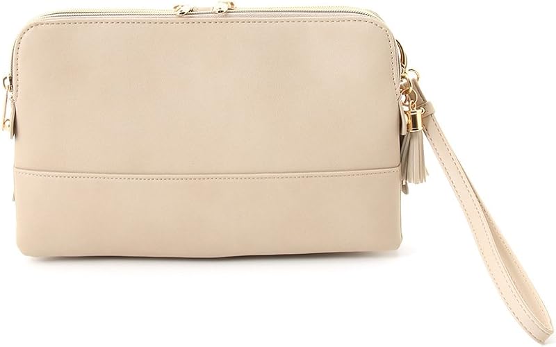 Amazon ハニーズ グラシア Honeys Glacier タッセル付クラッチｂａｇ グレー Honeys ハニーズ クラッチバッグ