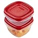 Rubbermaid Easy Find Lids Food Storage Containers, Racer Red, 6-Piece Set