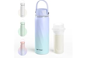 HEYTRIP Vacuum Insulated Breastmilk Cooler Bottle, 20oz Stainless Steel Portable Breastmilk Chiller, Reusable Storage Container Keeps Milk Fresh for 36+ Hours, TSA Approved, Violet Aurora