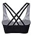 Animastyle Women's Wirefree Yoga Bra High Support Padded Sports Bra Black L