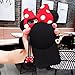 for iPhone 7 Plus/iPhone 8 Plus Case with Removable Neck Strap Disney Minnie Mouse Polka Dot Bow Soft Silicone Material Lovely Cute 3D Cartoon Design for Teen Girls Kids Women