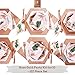Rose Gold Party Supplies - One of a Kind Party in a Box for 10 Guests - Chic 122 Piece Kit Includes Placemats, Paper Plates, Straws, Napkins, Plastic Cups, Silverware, Name Cards, Decorations & More