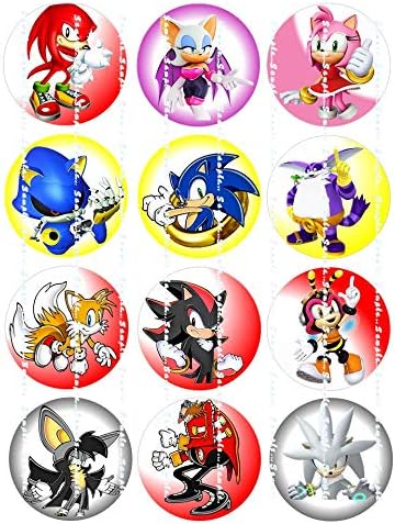 Amazon.com: SONIC HEDGEHOG CUPCAKE TOPPERS: Edible image birthday