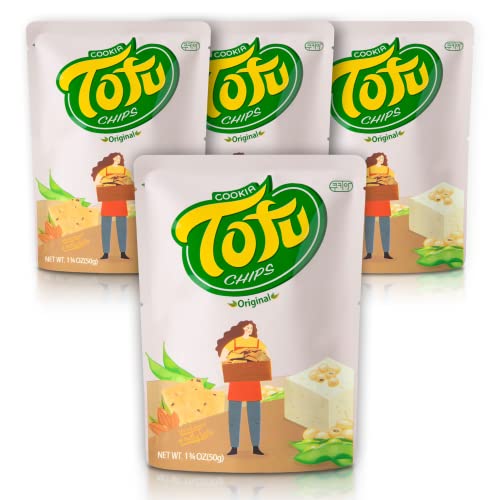 Savory Tofu Soy Chips [ Korean Snacks ] Baked Soy Snack Crisp Packs