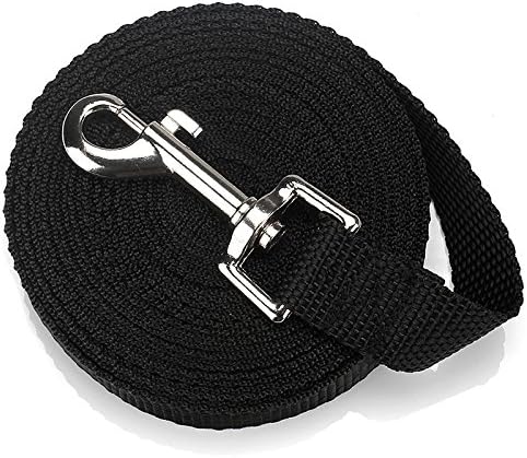 Dog Leash Perfectmade Multiple-Use Long Nylon Training Lead Leash 3 Color Choice Durable Heavy Duty Friction Reducing Rope Lead Perfect for Walking Running Training Red/Blue/Black