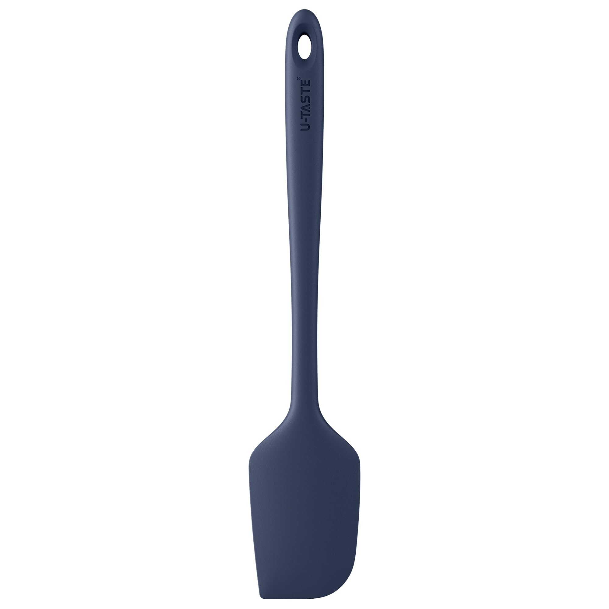 U-Taste 35.6cm Extra Large Silicone Spatula: 250℃ Heat Resistant Long Flexible Rubber Bowl Scraper, Seamless Mixing Stirring Cooking Scraping Baking for Kitchen Nonstick Cookware (Midnight Blue)