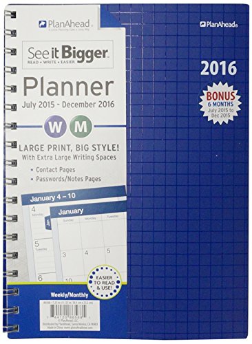 PlanAhead See It Bigger 18 Month Planner July 2015 December 2016 planahead-see-it-bigger-18-month-planner-july-2015-december-2016