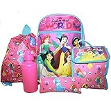 Princess Disney 5pc Backpack Set